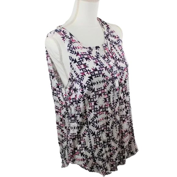 Tribal Jeans Aztec Geometric Style Tunic Size Medium - Picture 4 of 8